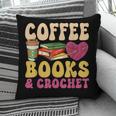 Crochet Coffee Reading Books Crocheter Crocheting Pillowcase