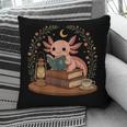Cute Axolotl Reading Books Cozy Bookworm Pillowcase