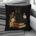 Cute Cat Book Flowers Pillowcase Cute Cat Book Flowers Pillowcase