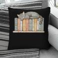 Cute Cat Sleeping On Books Pillowcase Cute Cat Sleeping On Books Pillowcase