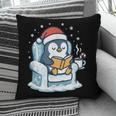 Cute Christmas Penguin Reading Book Cozy Winter Holiday Art Pillowcase