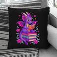 Cute Dragon Reading Books Bookworm Pillowcase