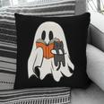 Cute Ghost Cat Reading Book Spooky Season Halloween Costume Pillowcase