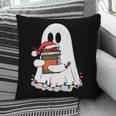 Cute Ghost Holding Books Bookish Christmas Pillowcase