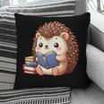 Cute Hedgehog Book Lover Readers Animal Reading Pillowcase