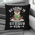 Cute Otter Reading Book Lover Sea Otters Animal Lover Pillowcase