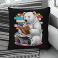 Cute Polar Bear Is Reading a Book Reading Polar Bear Pillowcase