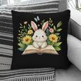 Cute Rabbit And Book Women Girls Reading Book Rabbit Lover Pillowcase Cute Rabbit And Book Women Girls Reading Book Rabbit Lover Pillowcase