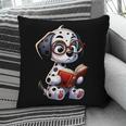 Dalmatian Reading a Book Dog Pillowcase