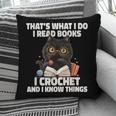 Das Ist Es Was Ich Tue Ich Lese Books Crochet And Pillowcase