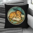 Dog Reading Book Rain Cozy Umbrella Cute Art Men Pillowcase Dog Reading Book Rain Cozy Umbrella Cute Art Men Pillowcase