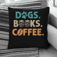 Dogs Books Coffee Reading Book Lover Pillowcase