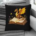 Dragon Fantasy Book Lover Bookish Reader Bookworm Wildflower Pillowcase