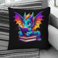 Dragon Reading a Book Bookworm Book Pillowcase