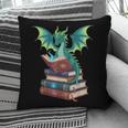 Dragon Reading Books Fantasy Lovers Mythical Creatures Pillowcase