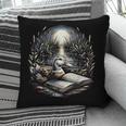 Duck Reading Book Full Moon Lake Scenery Pillowcase Duck Reading Book Full Moon Lake Scenery Pillowcase