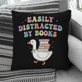 Easily Distracted By Books Silly-Goose Bookish Library Read Pillowcase