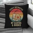 Easily Distracted By Sloths And Books Pillowcase Easily Distracted By Sloths And Books Pillowcase