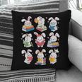 Easter Teacher Cute Bunny Reding Books Librarian Bookworm Pillowcase