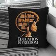 Education Is Freedom Afro Woman Book Illustration Pillowcase Education Is Freedom Afro Woman Book Illustration Pillowcase