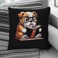 English Bulldog Reading a Book Dog For Men Women Girls Kids Pillowcase