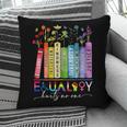 Equality Hurts No One Floral Books LGBTQ Gay Les Pride Month Pillowcase