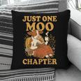 Floral Cow Reading Pun Just One More Chapter Cozy Book Lover Pillowcase