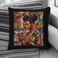 Geometric History Educated Women Reading Book Melanin Pillowcase