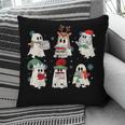 Ghost Santa Elf Squad Read Books Bookish Librarian Christmas Pillowcase