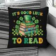 Goods Luck Read Librarian Book Patrick Days Shamrock Clover Pillowcase