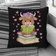 Highland Cow Reading Book Floral Bookworm Pillowcase Highland Cow Reading Book Floral Bookworm Pillowcase