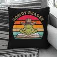 Howdy Reader Frog Reading Book Vintage Pillowcase