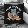 I'm An Indoor Cat Introvert Pizza Popcorn Book Gamer Cat Pillowcase