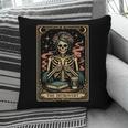 The Introvert Skeleton Tarot Card Coffee Book Lover Pillowcase