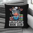 Introverted Book Club Reading Lover Cow Pillowcase