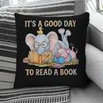 Its A Good Day To Read A Book Cute Pig & Elephant Adventure Pillowcase