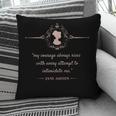 Jane Austen My Courage Always Rises Literary Book Club Pillowcase