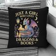 Just a Girl Who Loves Cute Dragons And Books Pillowcase