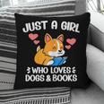 Just A Girl Who Loves Dogs And Books Reading Dog Puppy Lover Pillowcase Just A Girl Who Loves Dogs And Books Reading Dog Puppy Lover Pillowcase