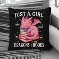 Just A Girl Who Loves Dragons And Books Dragon Reading Lover Pillowcase