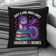 Just a Girl Who Loves Dragons And Books Reading Pillowcase
