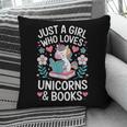 Just a Girl Who Loves Unicorns And Books Pillowcase Just a Girl Who Loves Unicorns And Books Pillowcase