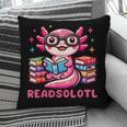 Kawaii Axolotl Readsolotl Book Lover Reading Bookworm Girls Pillowcase