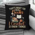 Knitting Crocheting Reading Books Yarn For Knitter Crochet Pillowcase