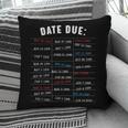 Library Due Date Stamp Card Librarian Book Reading Vintage Pillowcase Library Due Date Stamp Card Librarian Book Reading Vintage Pillowcase