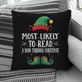 Most Likely To Read A Book Matching Christmas Elf Pillowcase Most Likely To Read A Book Matching Christmas Elf Pillowcase