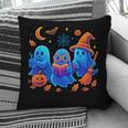 Little Ghost Coffee Tee Spooky Season Ghost Reading Book Pillowcase