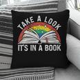 Take a Look It's In a Book Reading Vintage Retro Rainbow Pillowcase Take a Look It's In a Book Reading Vintage Retro Rainbow Pillowcase