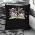 Mardi Gras Book Librarian Author Purple Beads Pillowcase