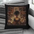 Melanin Afro Women Educated Reading Book History Pillowcase